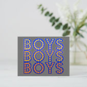 Boys Boys Boys Postkarte (Stehend Vorderseite)