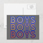 Boys Boys Boys Postkarte (Vorne/Hinten)