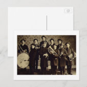 Boys Brass Band, Warsaw Indiana Vintag Postkarte (Vorne/Hinten)