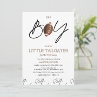 Boys Brown Playoff und Football Baby Dusche
