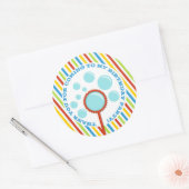 Boy's Bubble Party Vielen Dank Sticker (Umschlag)