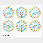 Boy's Bubble Party Vielen Dank Sticker (Blatt)