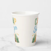Boy's Camping Party Paper Cups Pappbecher (Links)
