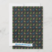 Boys Chalkboard Dinosaur Baby Shower Einladungen (Rückseite)