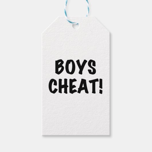 Boys Cheat Geschenkanhänger (Vorderseite)