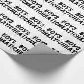 Boys Cheat Geschenkpapier (Ecke)