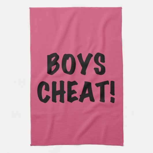 Boys Cheat Geschirrtuch (Vertikal)