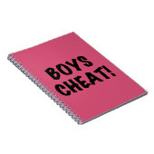 Boys Cheat Notizblock (Rechte Seite)