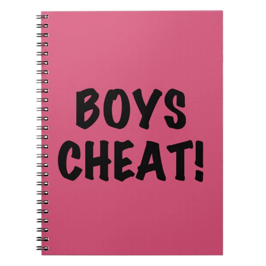 Boys Cheat Notizblock (Vorderseite)
