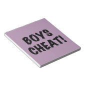 Boys Cheat Notizblock (angewinkelt)