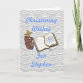 Boys Christenings Book Karte (Vorderseite)