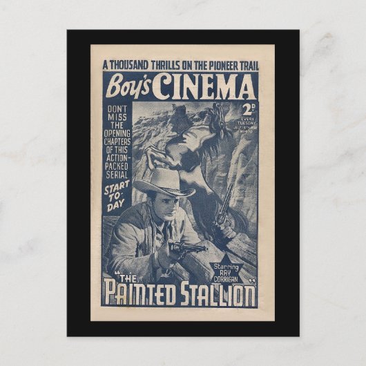 Boys Cinema 1938 - Der gestrichene Hengst Postkarte (Vorderseite)