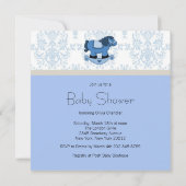 Boys Clothesline Babydusche Einladung (Rückseite)