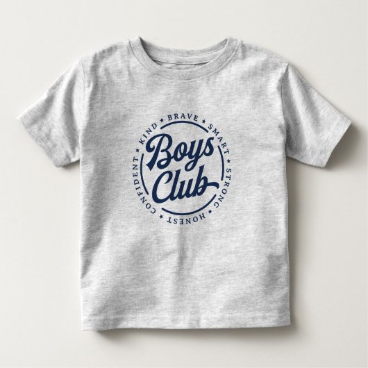 Boys Club T - Shirt - Brave Smart Strong Honest Ki (Vorderseite)