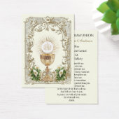 Boy's Communion Catholic Remembrance Holy Card (Schreibtisch)