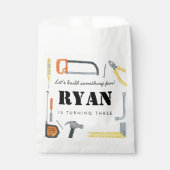 Boys Construction Builder Giveaway Geschenktütchen (Vorderseite)