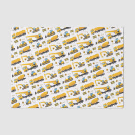 Boys Construction Dump Trucks Party Supplies Seidenpapier