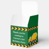 Boys Construction Truck Green Kindergeburtstag Par Geschenkschachtel (Geöffnet)