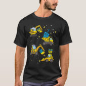 Boys Construction Vehicle Hanukkah Jewish Boys Kid T-Shirt (Vorderseite)