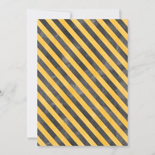 Boys Construction Vehicles Einladung Geburtstag (Rückseite)