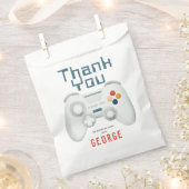 Boys Cool Blue Gaming Kindergeburtstag Geschenktütchen (Ausgeschnitten)