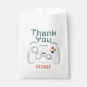 Boys Cool Blue Gaming Kindergeburtstag Geschenktütchen