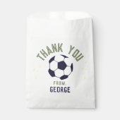 Boys Cool Soccer Thank You Kids Birthday Geschenktütchen (Vorderseite)