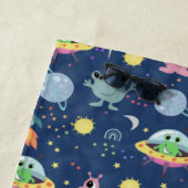 Boys Cool Space Muster Rocket Ship Alien Kids Strandtuch (Beispiel)
