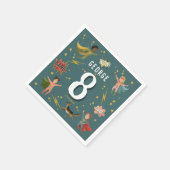 Boys Cooles Comic Book Blue Superhero Kindergeburt Serviette (Ecke)