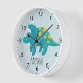 Boys Cute Blue Dinosaur Uhr (Winkel)