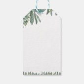 Boys Cute Safari Birthday Geschenkanhänger (Rückseite)