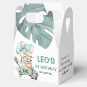 Boys Cute Safari Birthday Geschenkschachtel (Geöffnet)