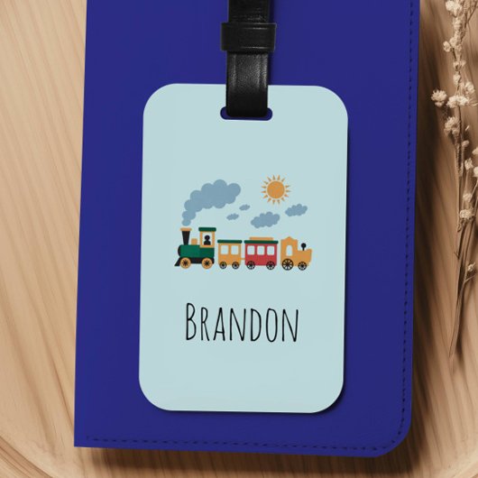 Boys Cute Train Kids Gepäckanhänger
