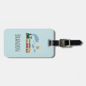 Boys Cute Train Kids Gepäckanhänger (Vorderseite horizontal)