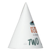 Boys Cute Two Fast 2nd Birthday Racing Car Partyhütchen (Links)