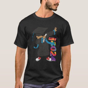Boys Dabbing Grad Klasse 2024 Gefärbte Krawatte Ki T-Shirt