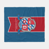 Boys Declan oder Buchstabe D, also Vogeldecke Fleecedecke (Vorderseite (Horizontal))