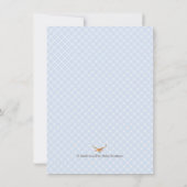 Boys Deer Antler Baby Dusche Einladung (Rückseite)