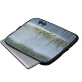 Boys, die auf dem Waterfowl Lake fischen, Banff Na Laptopschutzhülle (Vorne Knopf)