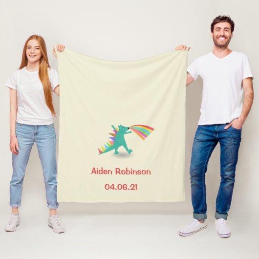 Boys Dinosaur Themed Fleece Blanket Geschenk (Beispiel)
