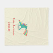 Boys Dinosaur Themed Fleece Blanket Geschenk (Vorderseite (Horizontal))