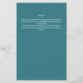 BOYS DRAGON Baby Shower Gender Reveal Einladung Flyer (Hinten)