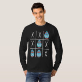 Boys Easter Eggs Tic Tac Toe XO XO 2023 Easter T-Shirt (Vorne ganz)