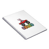 Boys Easter Monster Truck Happy Easter Day Eggs To Notizblock (Rechte Seite)