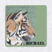 Boys eisen auf Kleidung Labels Tiger & NAME Etiketten (Design 1)