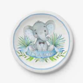 Boys Elephant Baby Duschpapier Teller