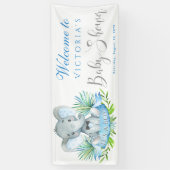 Boys Elephant Baby Shower Banner (Vertikal)