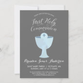 Boys erste Einladung zur Heiligen Kommunion - kath (Vorderseite)