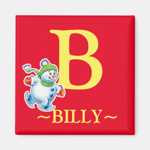 Boys erster Snowman-Kühlschrankmagnet Magnet