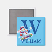 Boys erster Snowman-Kühlschrankmagnet Magnet (Vorderseite/Rückseite)